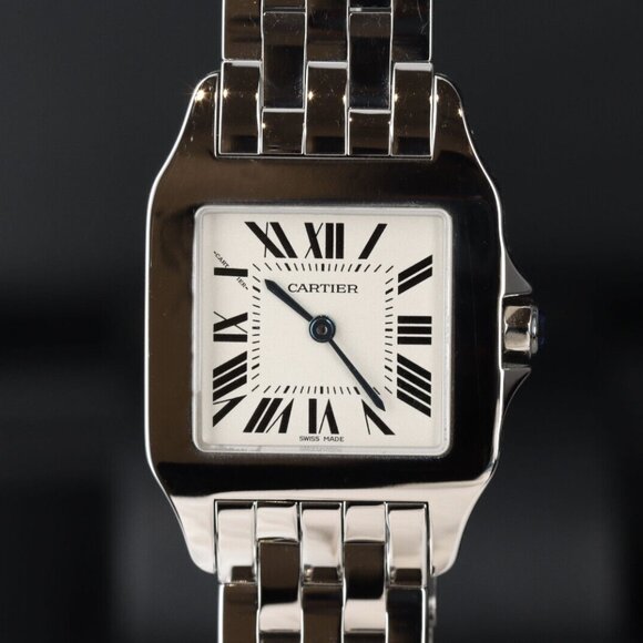 Cartier Santos Demoiselle, Off-White Roman Dial - Steel on Bracelet, W25065Z5 - Picture 7 of 10